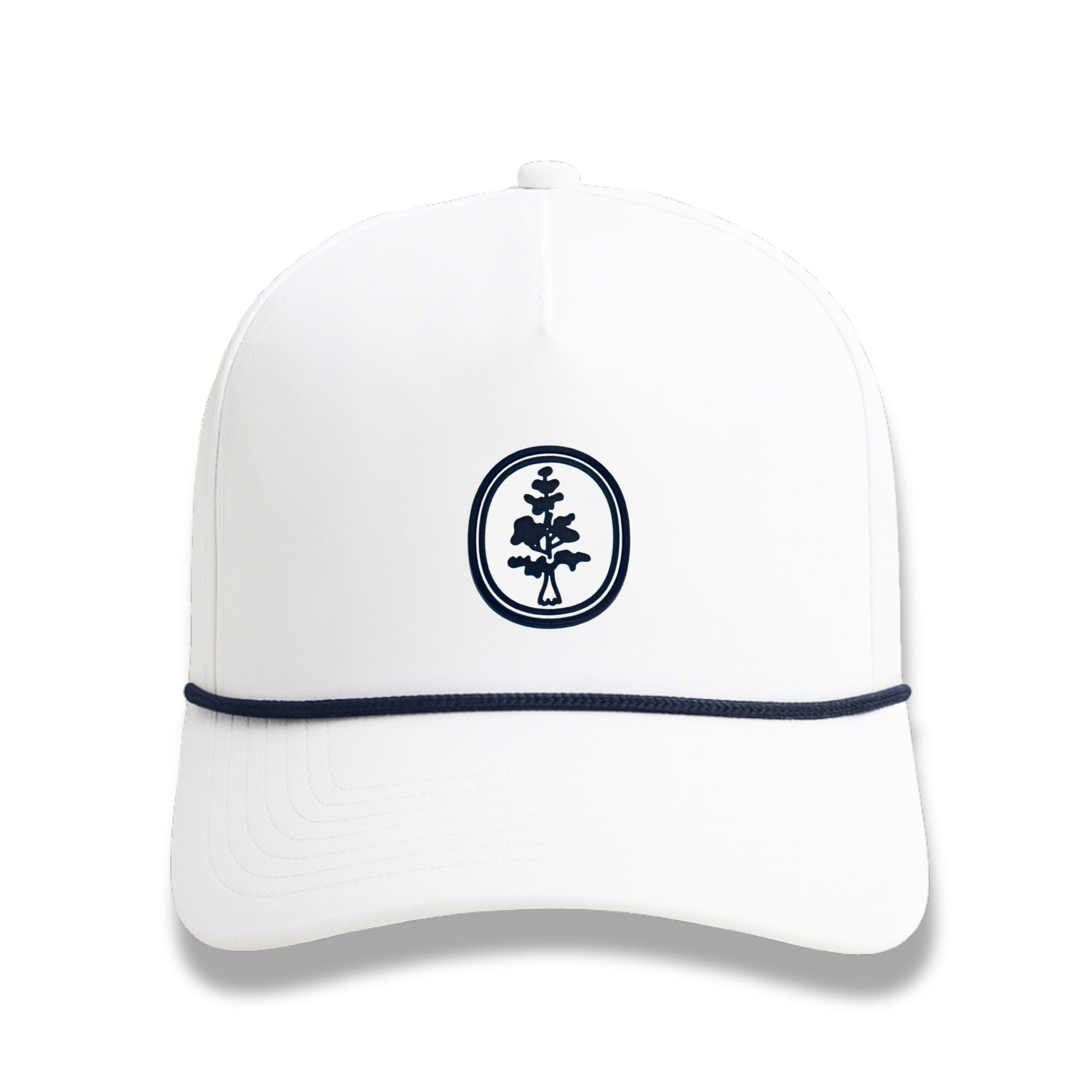 The Naples- White / Navy Rope