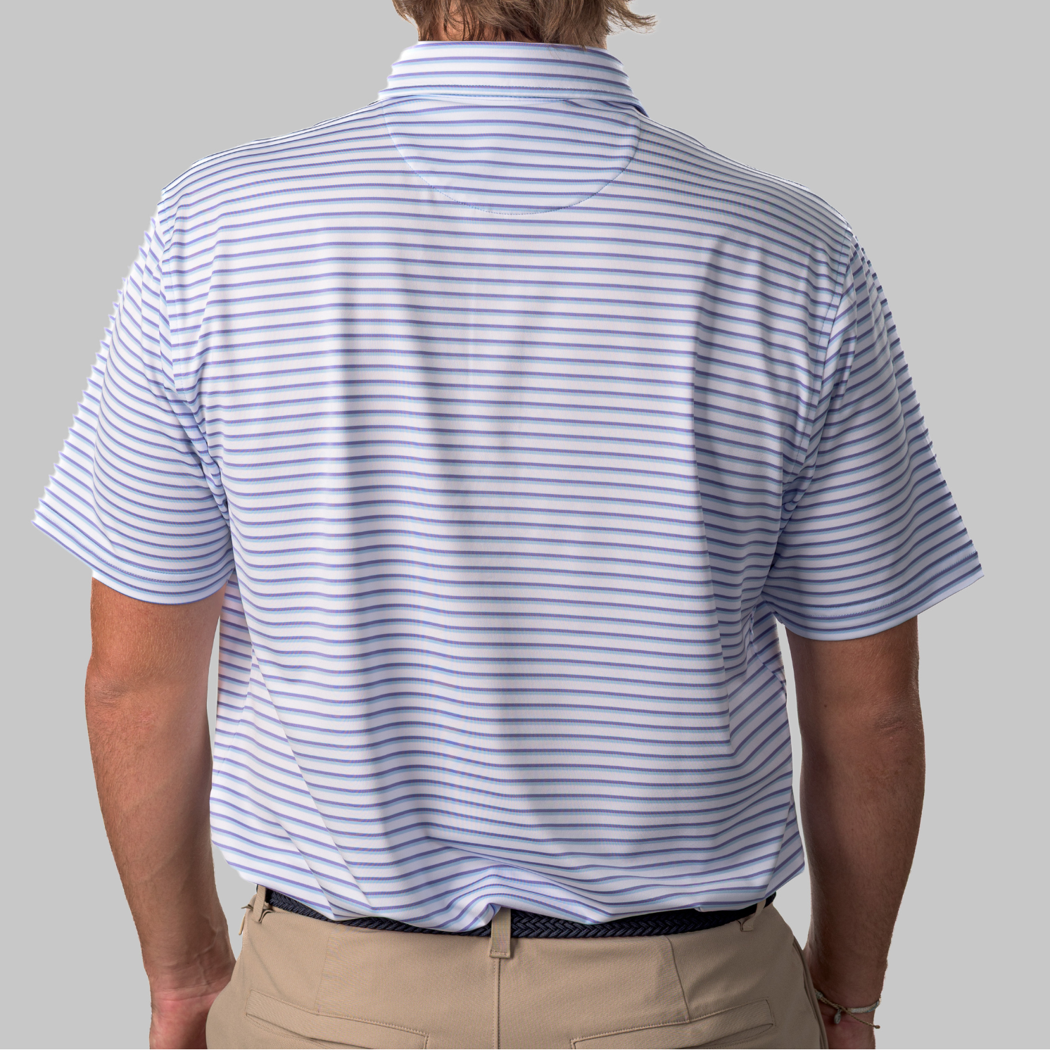 The Cullen Polo White / Open Air / Aster Purple