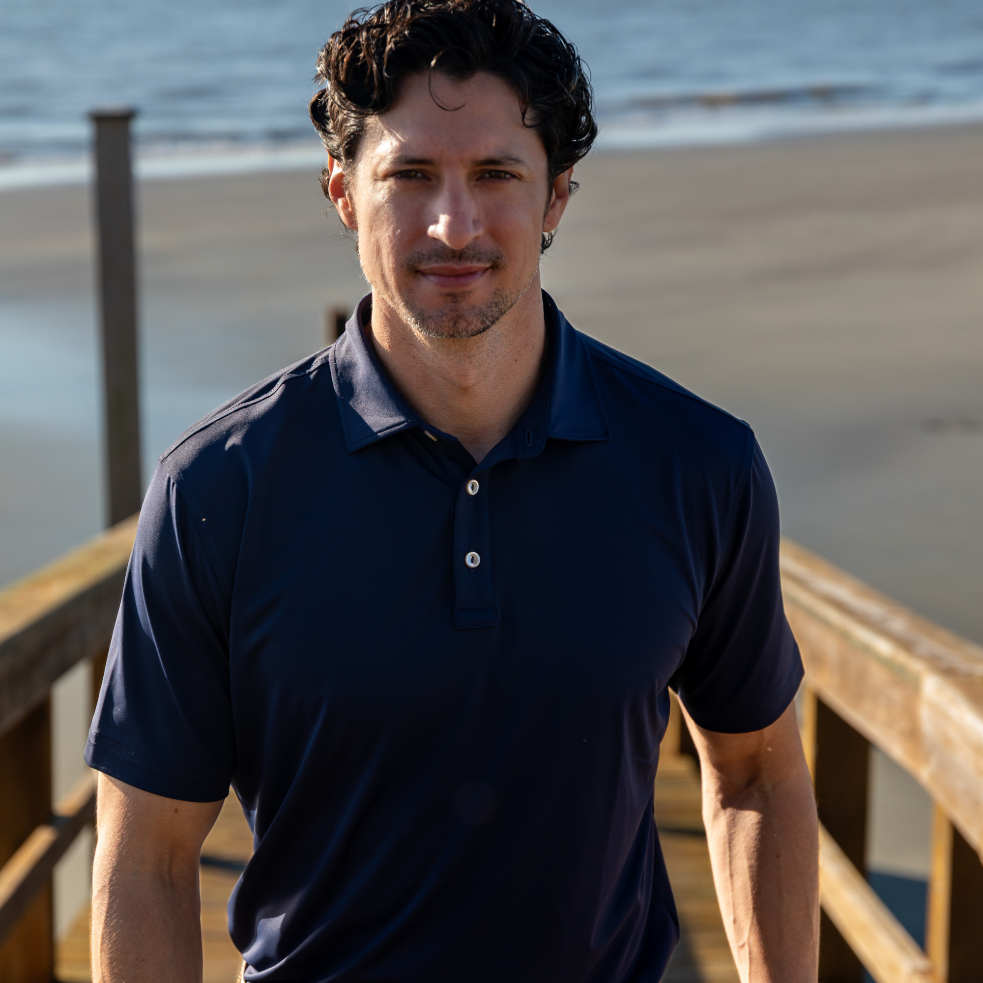 Essential Solid True Navy Polo