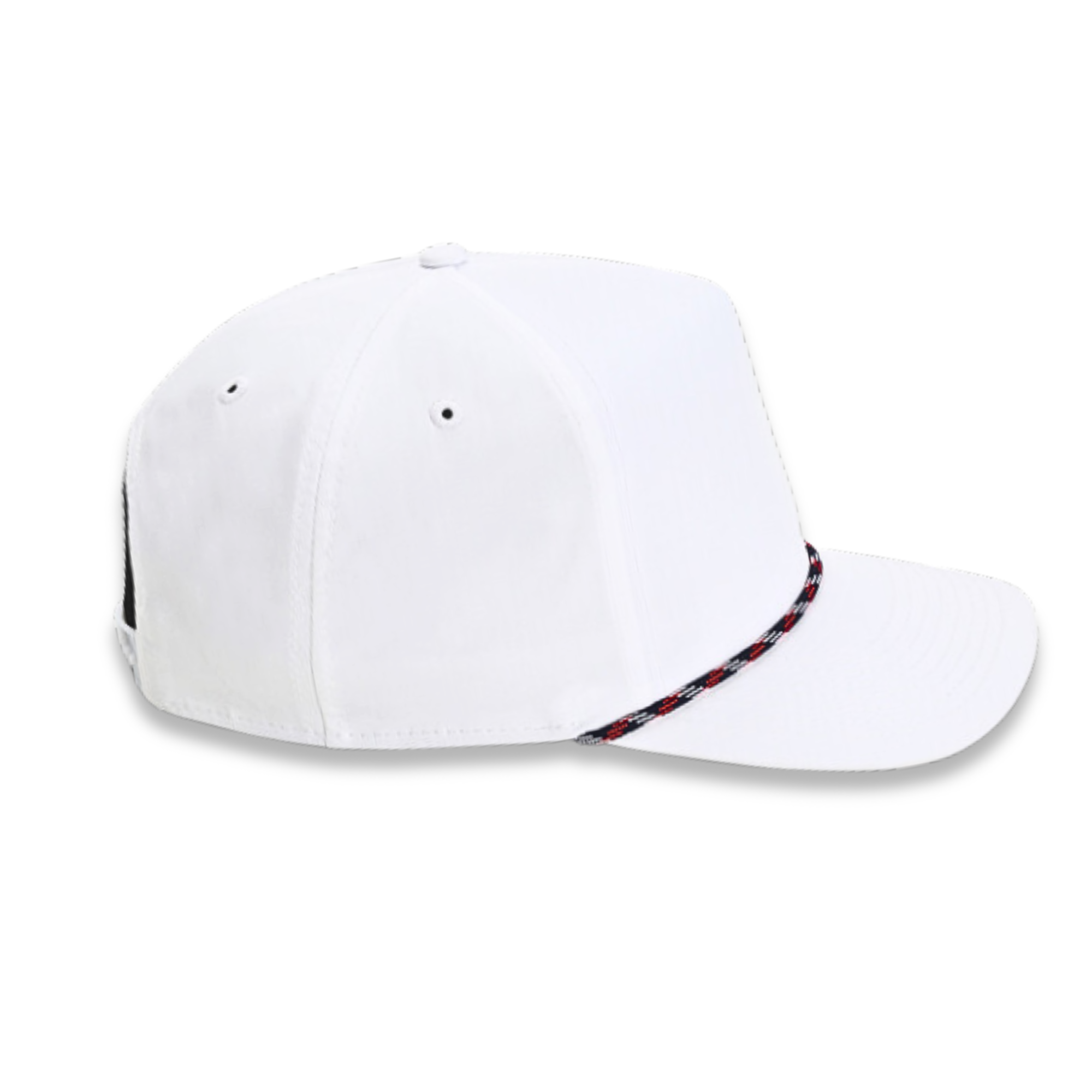 The Charleston- White / Navy, Red & White Rope