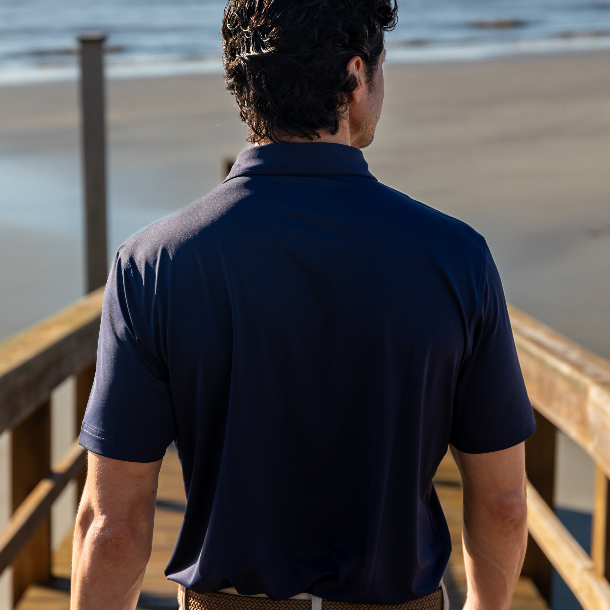 Essential Solid True Navy Polo