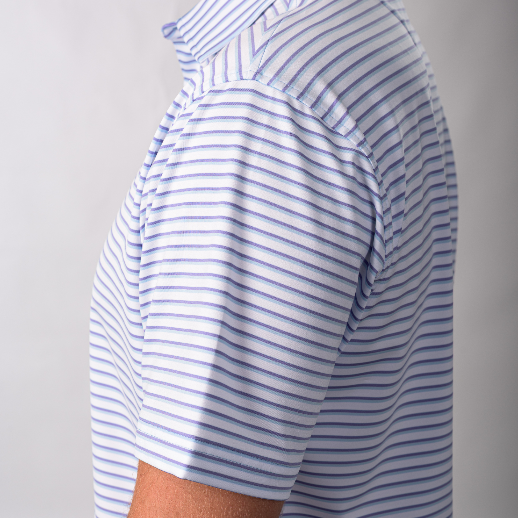 The Cullen Polo White / Open Air / Aster Purple