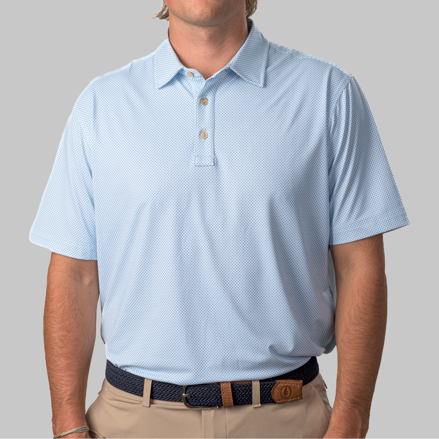 The Cade Polo- Light Blue