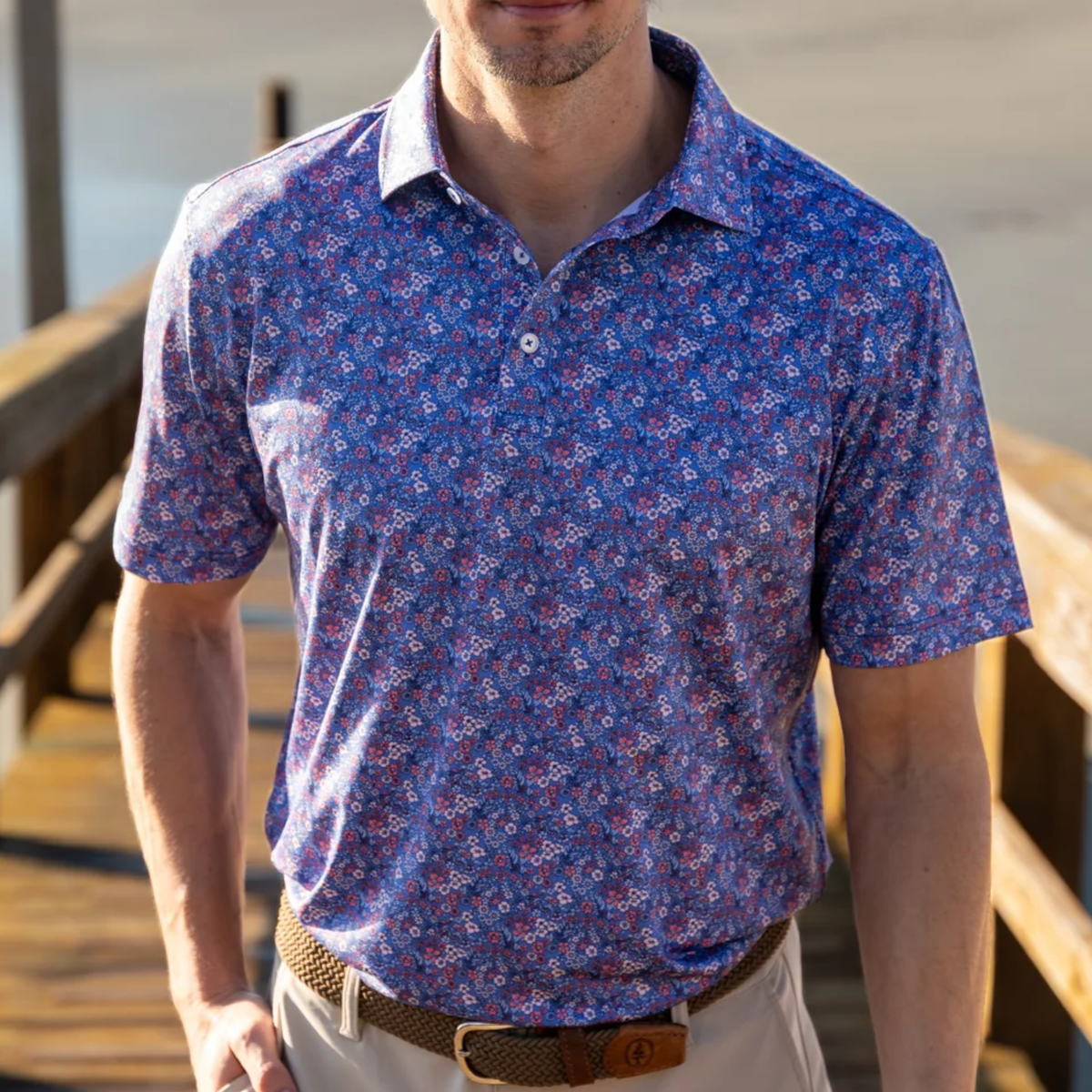The Calvert Polo- Pink Dogwood