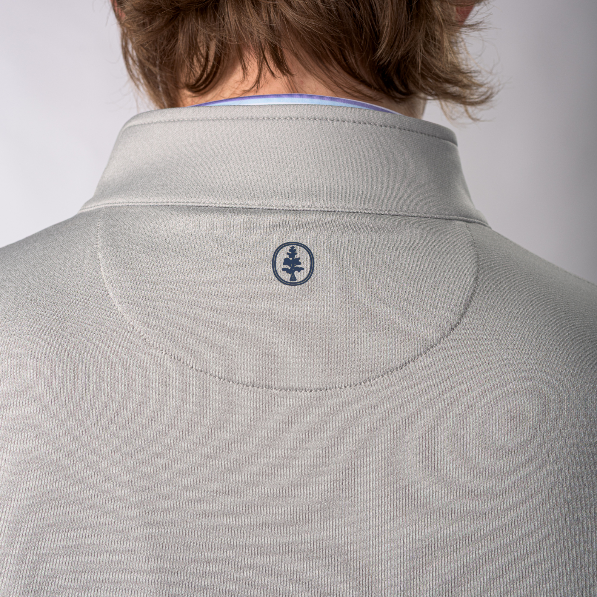 The Isaac Mélange Quarter-Zip- Gray