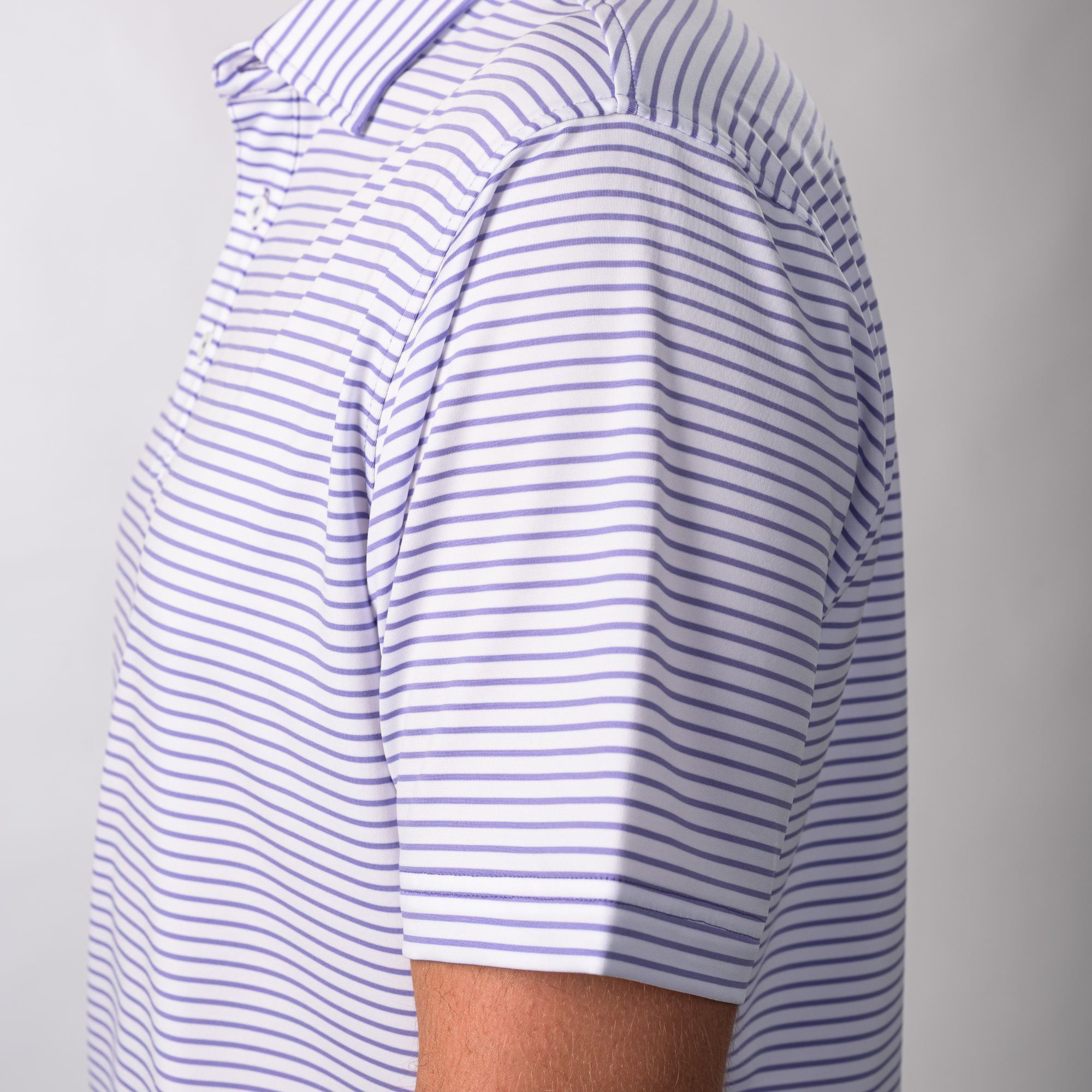 The Thompson Polo White / Aster Purple