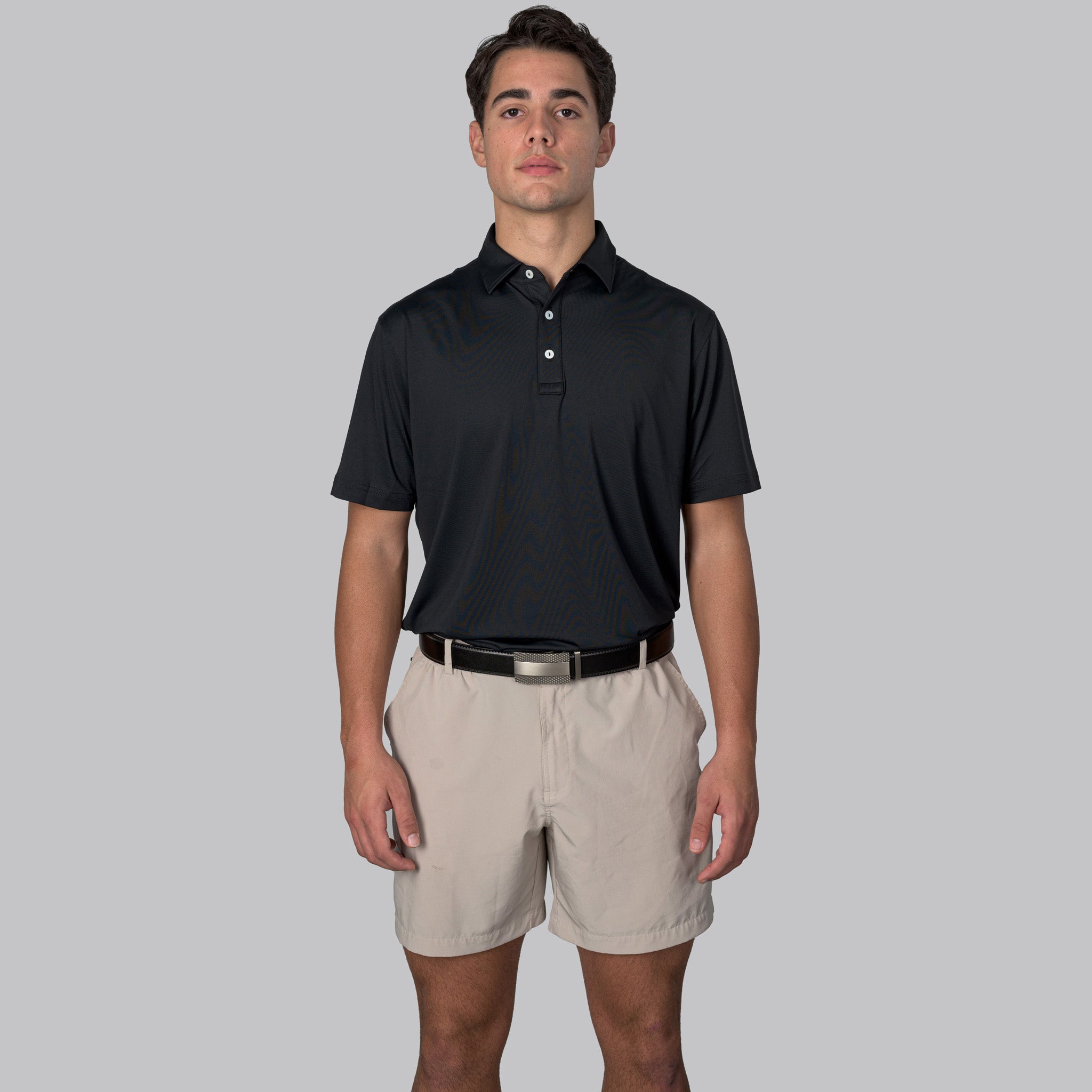 Essential Solid Black Polo