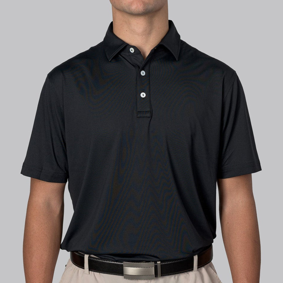Essential Solid Black Polo