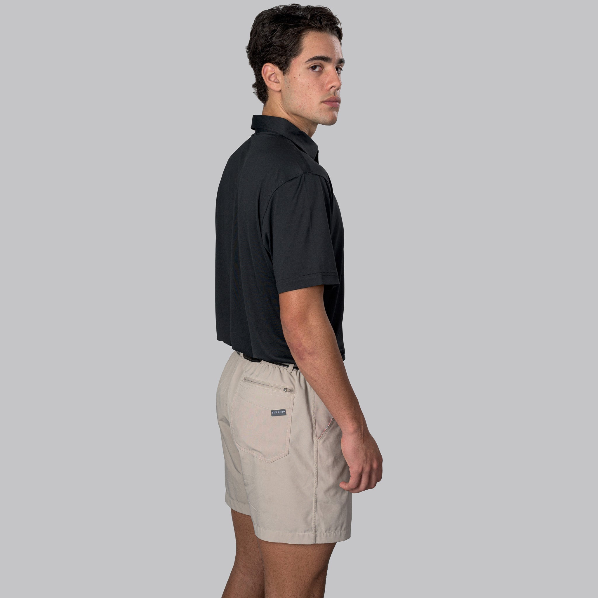 Essential Solid Black Polo