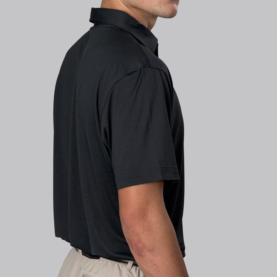 Essential Solid Black Polo