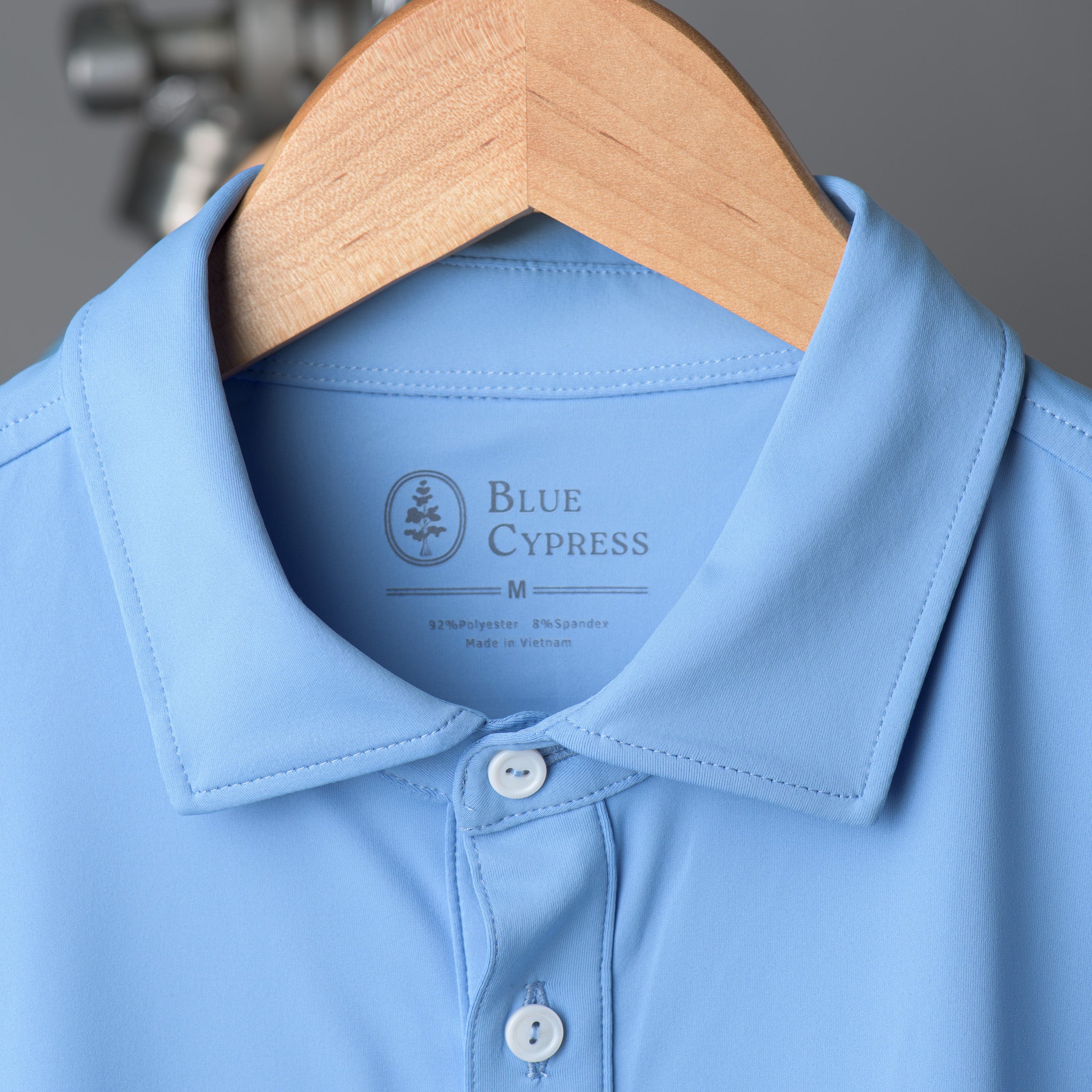 Essential Solid Light Blue Polo