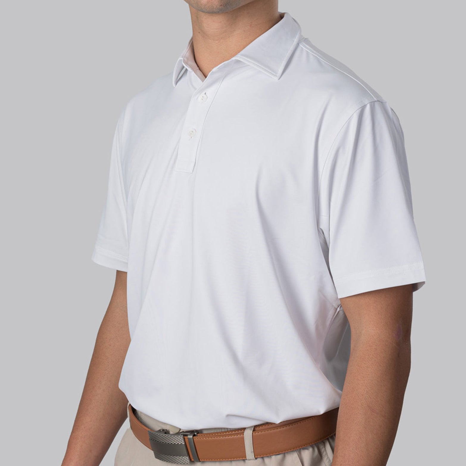 Essential Solid White Polo