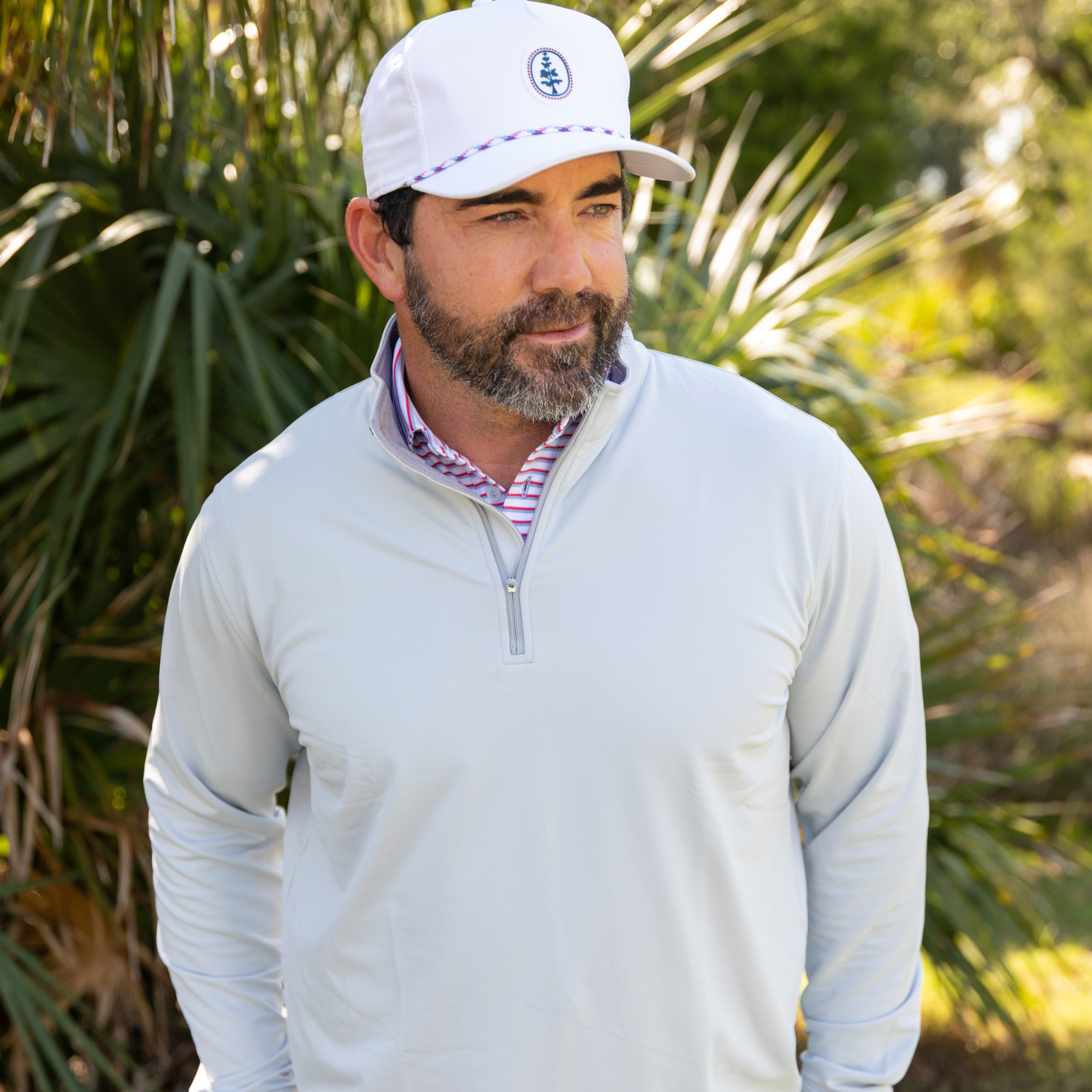 The Isaac Quarter-Zip Gray