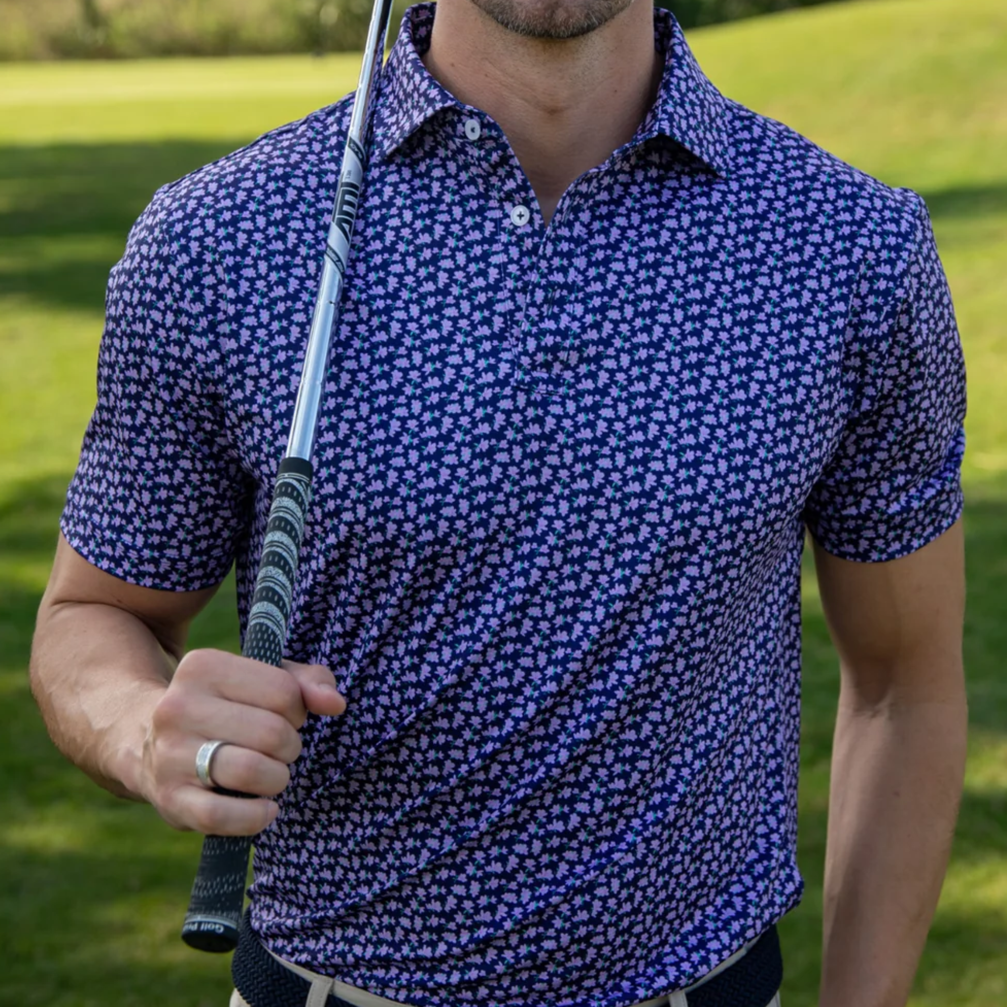 The Roberts Polo- Purple