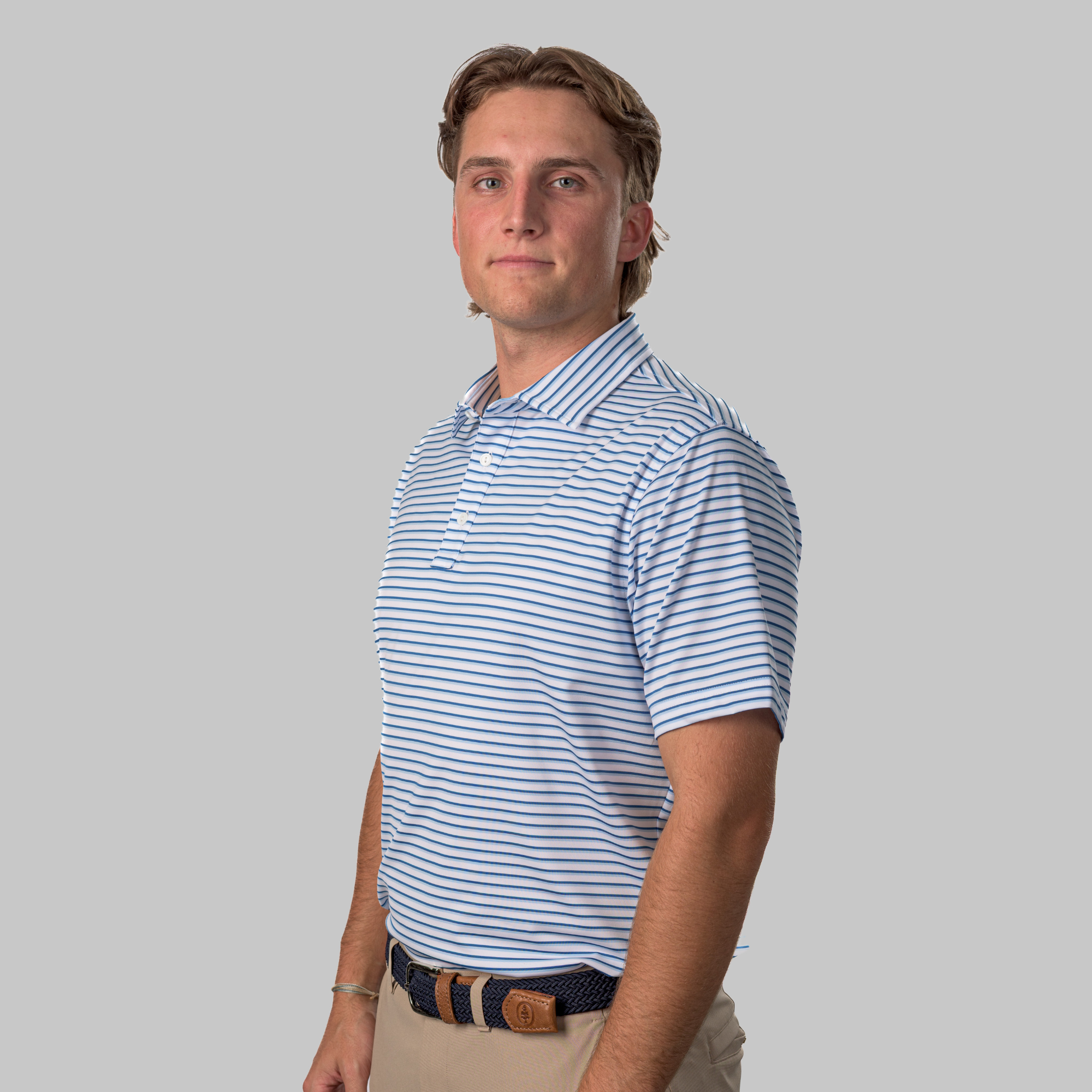 The Cullen Polo White / Open Air / Baleine Blue