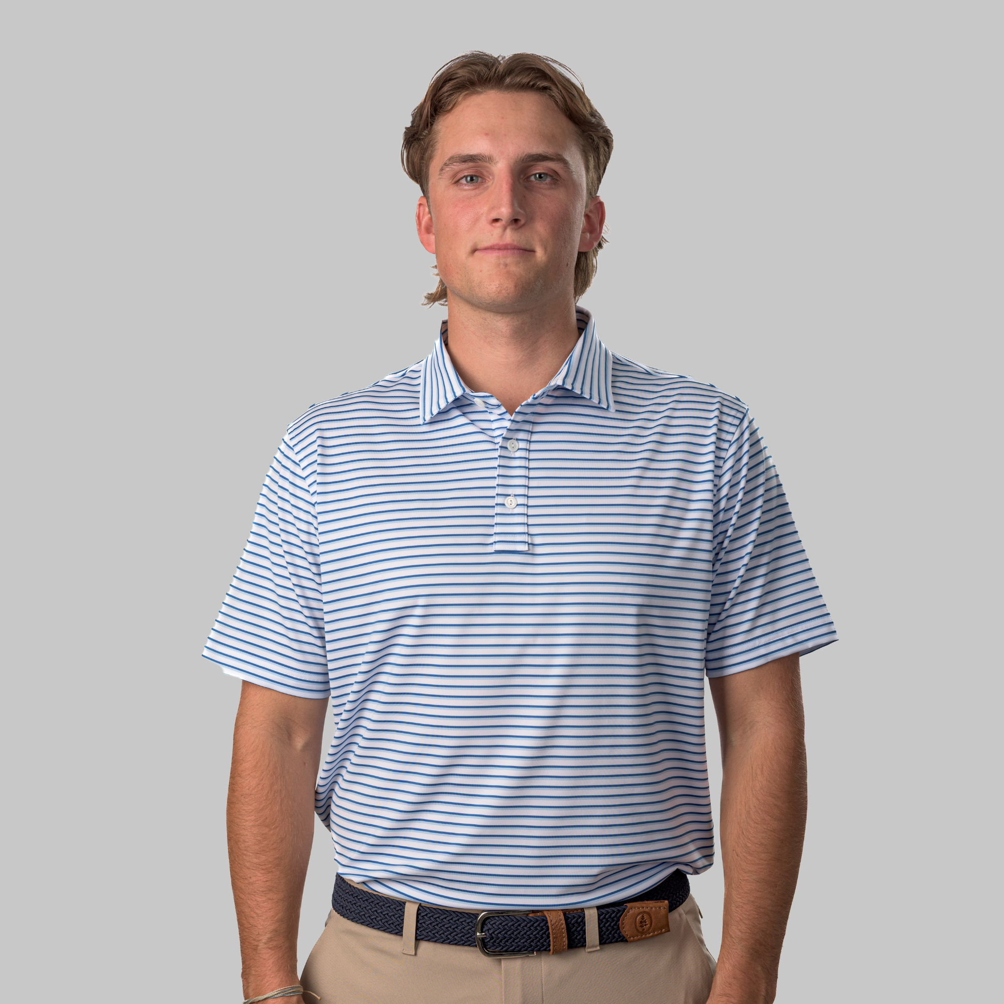 The Cullen Polo White / Open Air / Baleine Blue