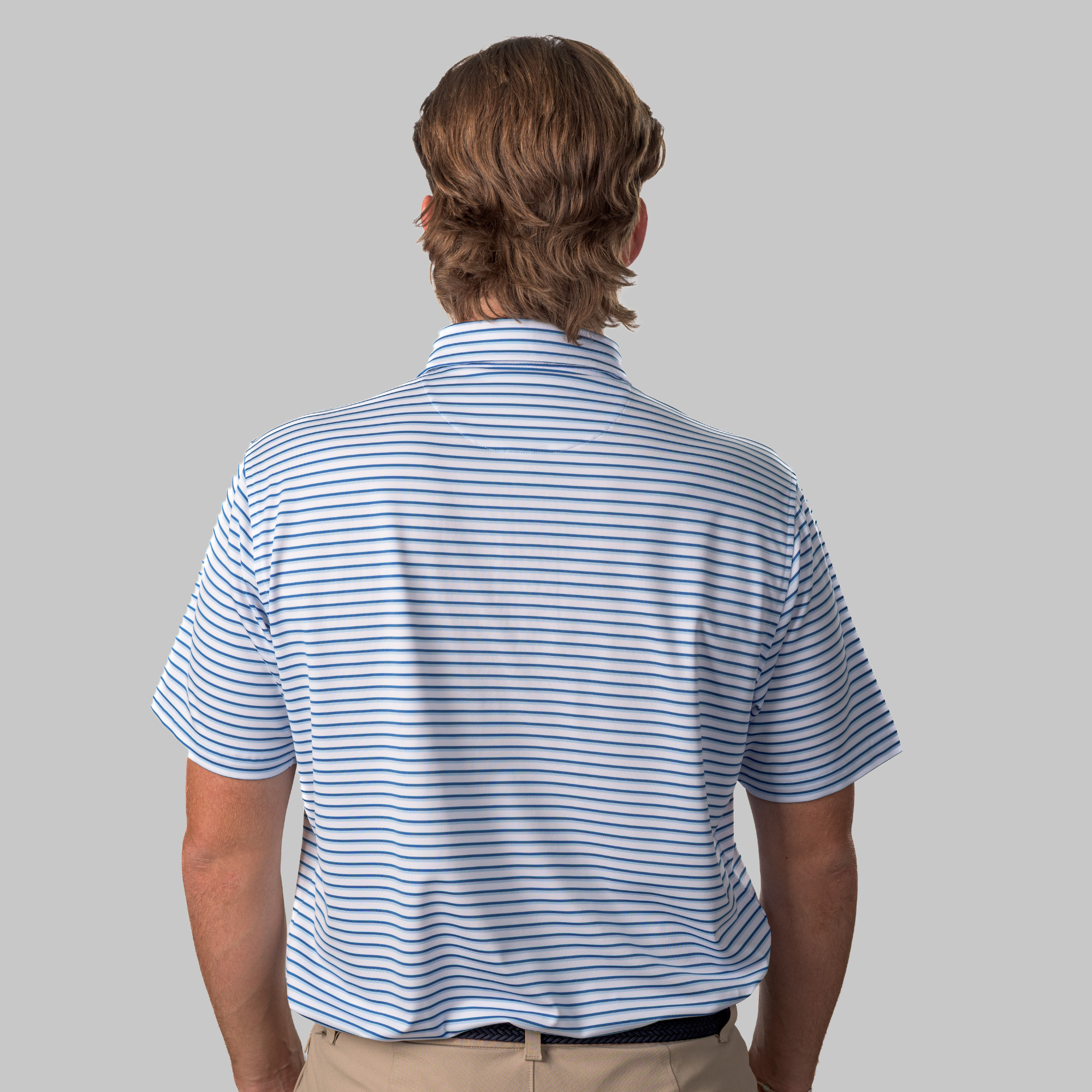 The Cullen Polo White / Open Air / Baleine Blue
