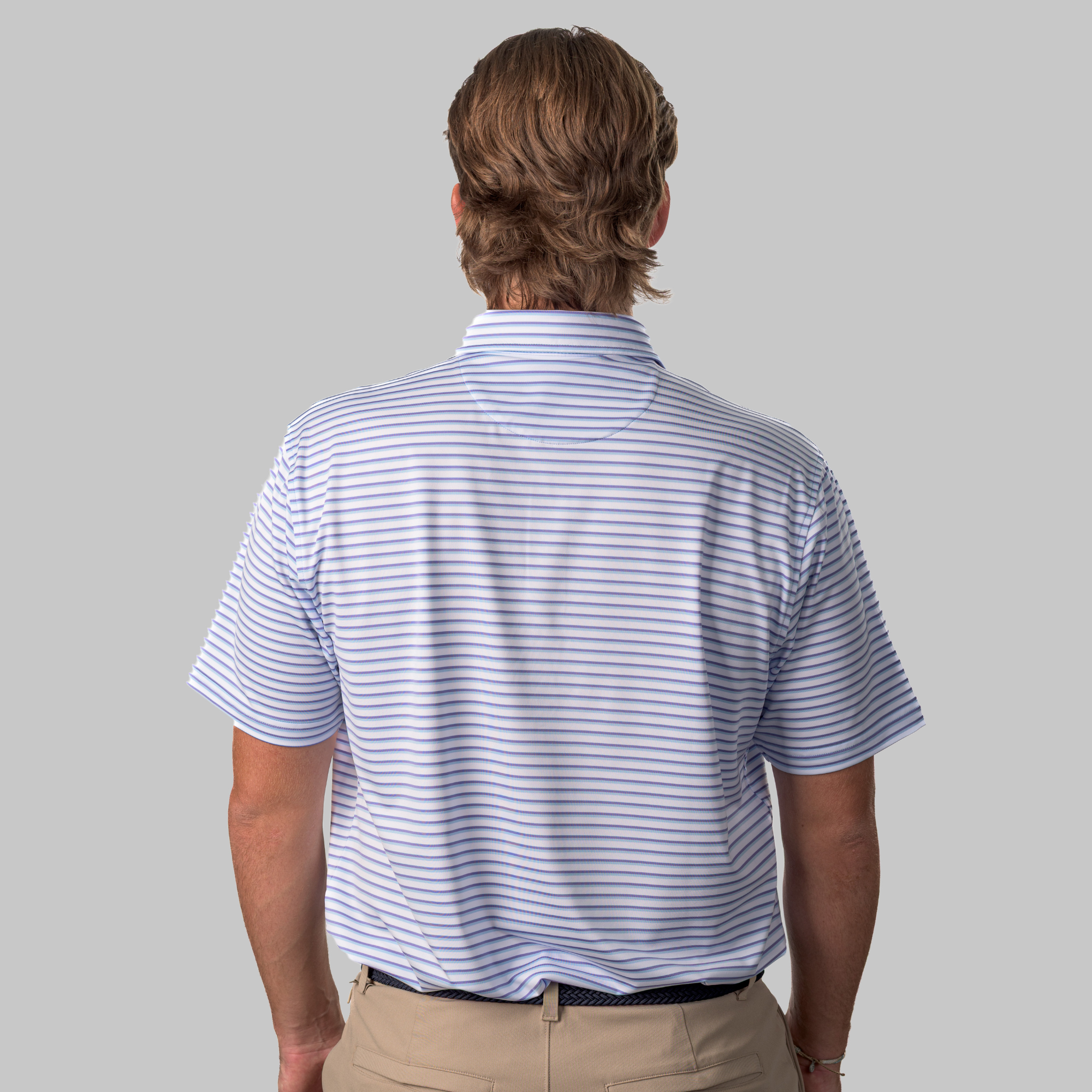The Cullen Polo White / Open Air / Aster Purple