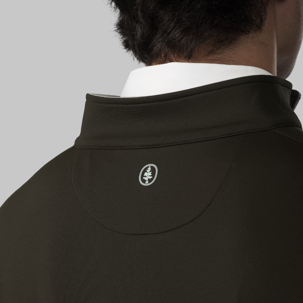 The Isaac Quarter-Zip Black