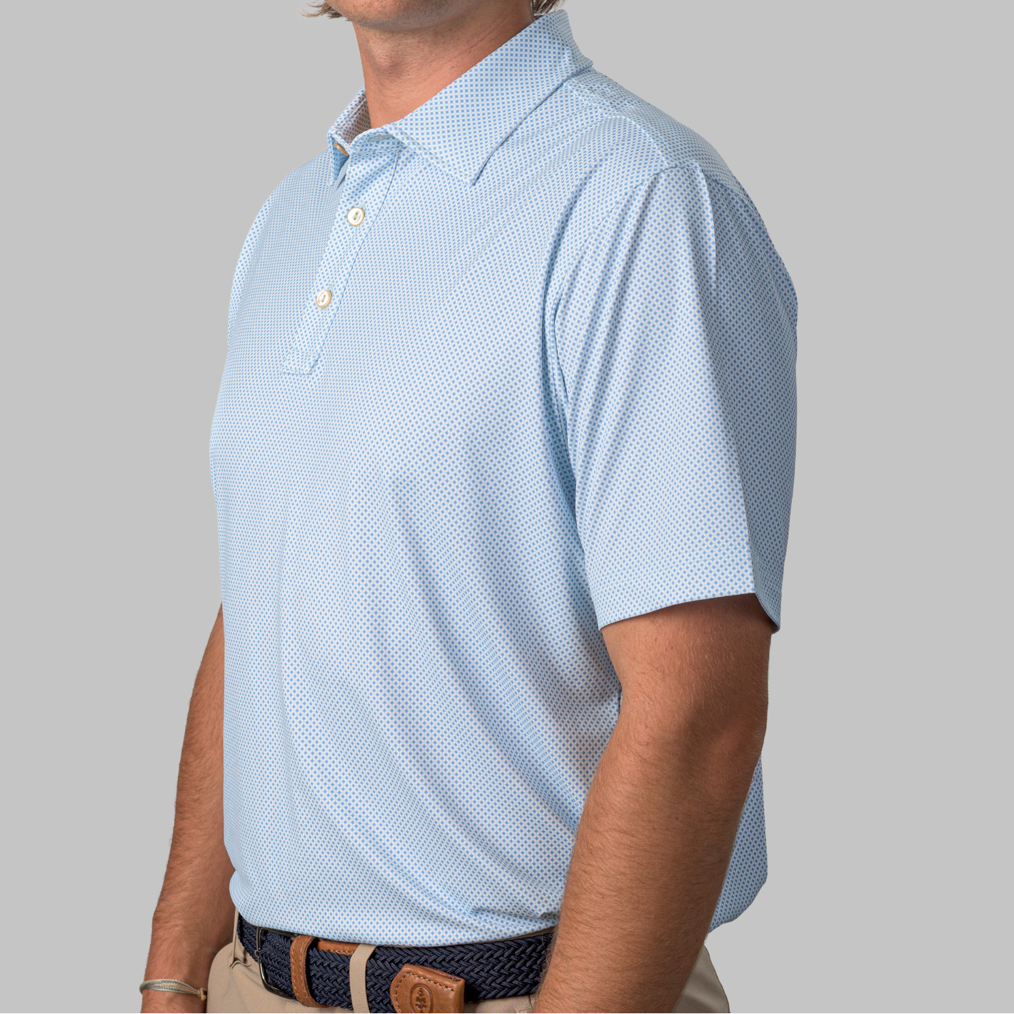The Cade Polo- Light Blue