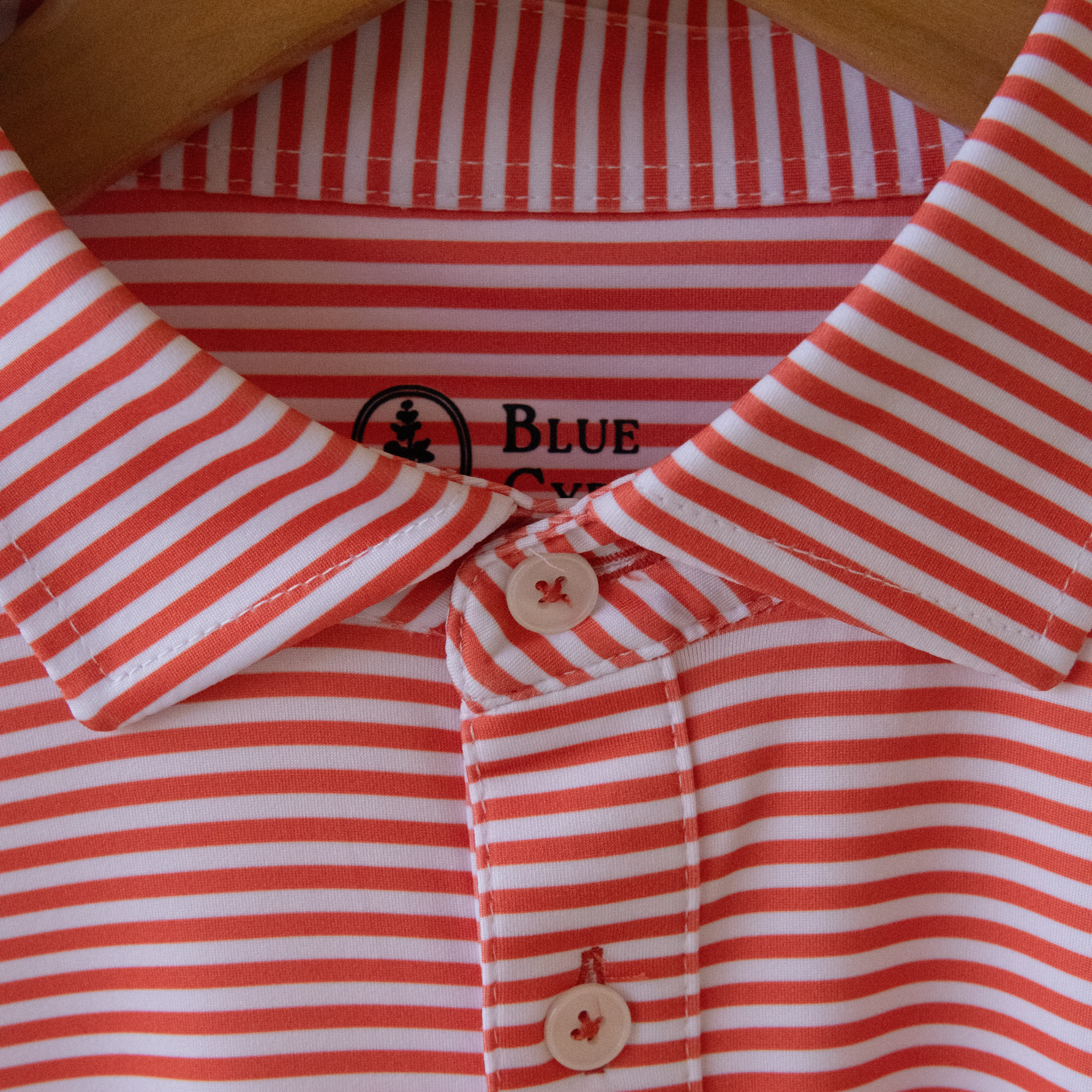 The Jackson Polo - White / Coral Mist