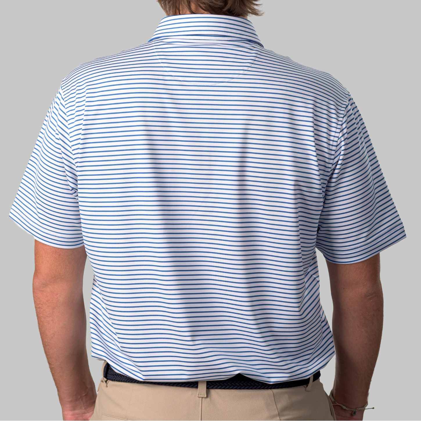 The Thompson Polo White / Baleine Blue