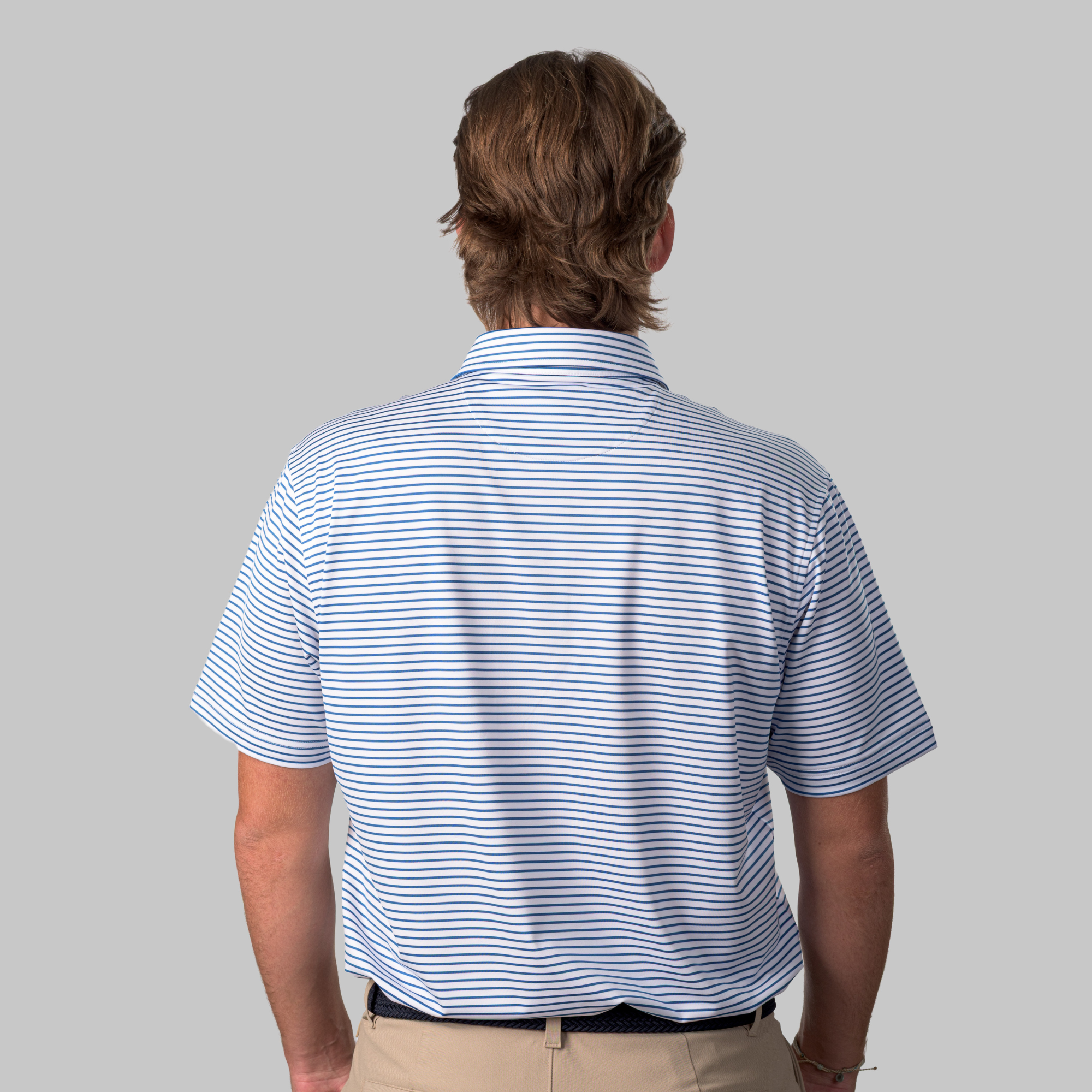 The Thompson Polo White / Baleine Blue