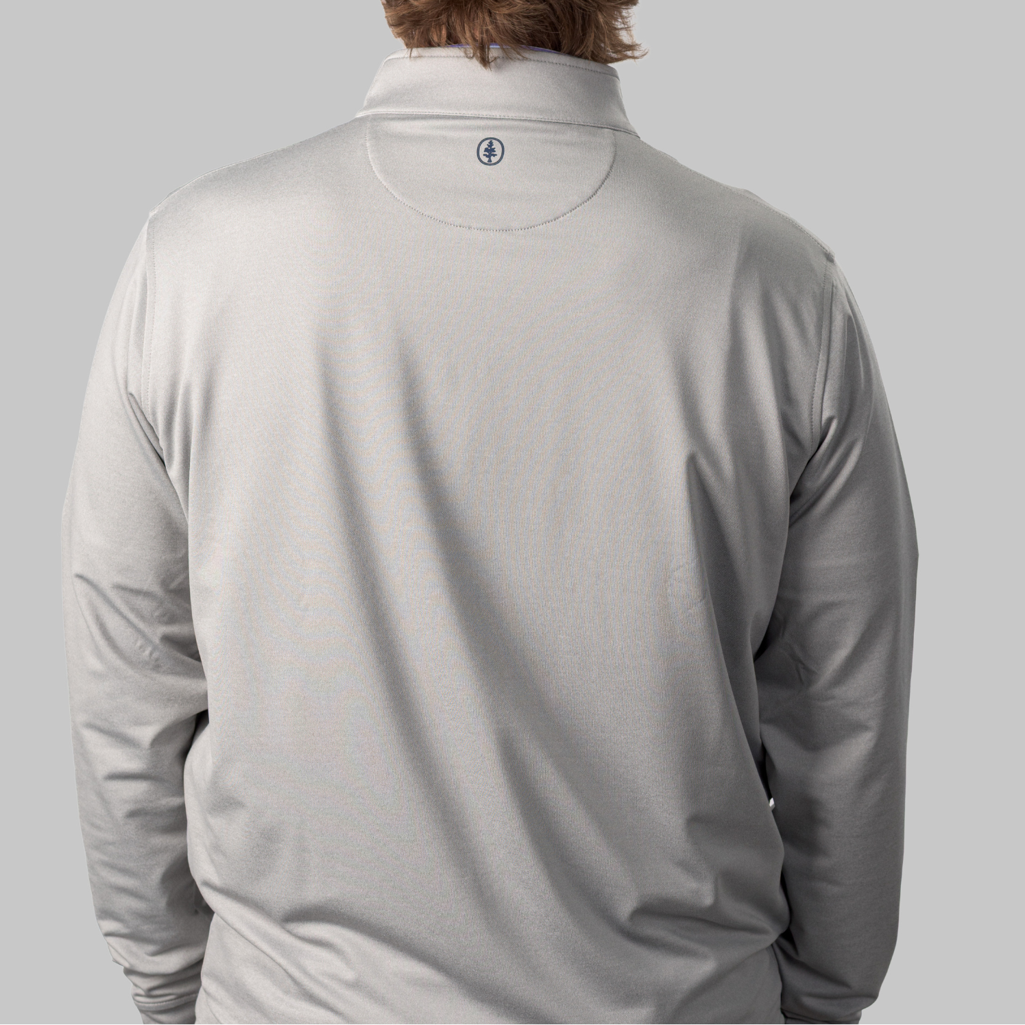 The Isaac Mélange Quarter-Zip- Gray