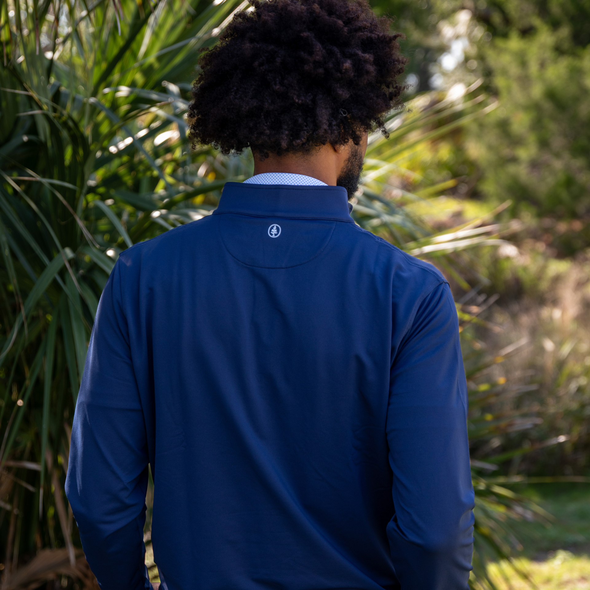 The Isaac Quarter-Zip in Navy