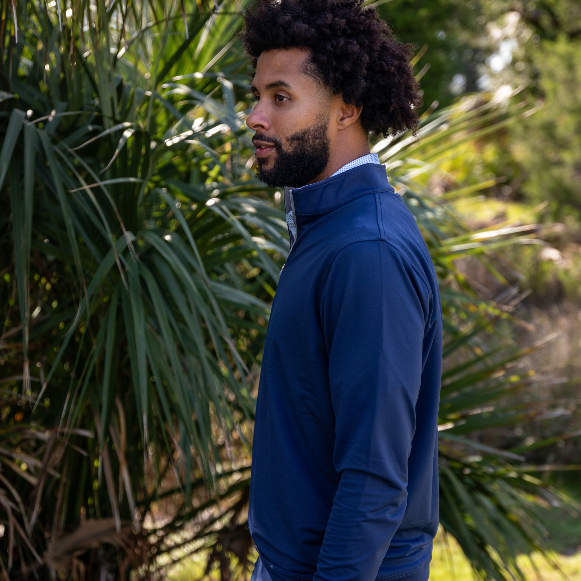 The Isaac Quarter-Zip Navy