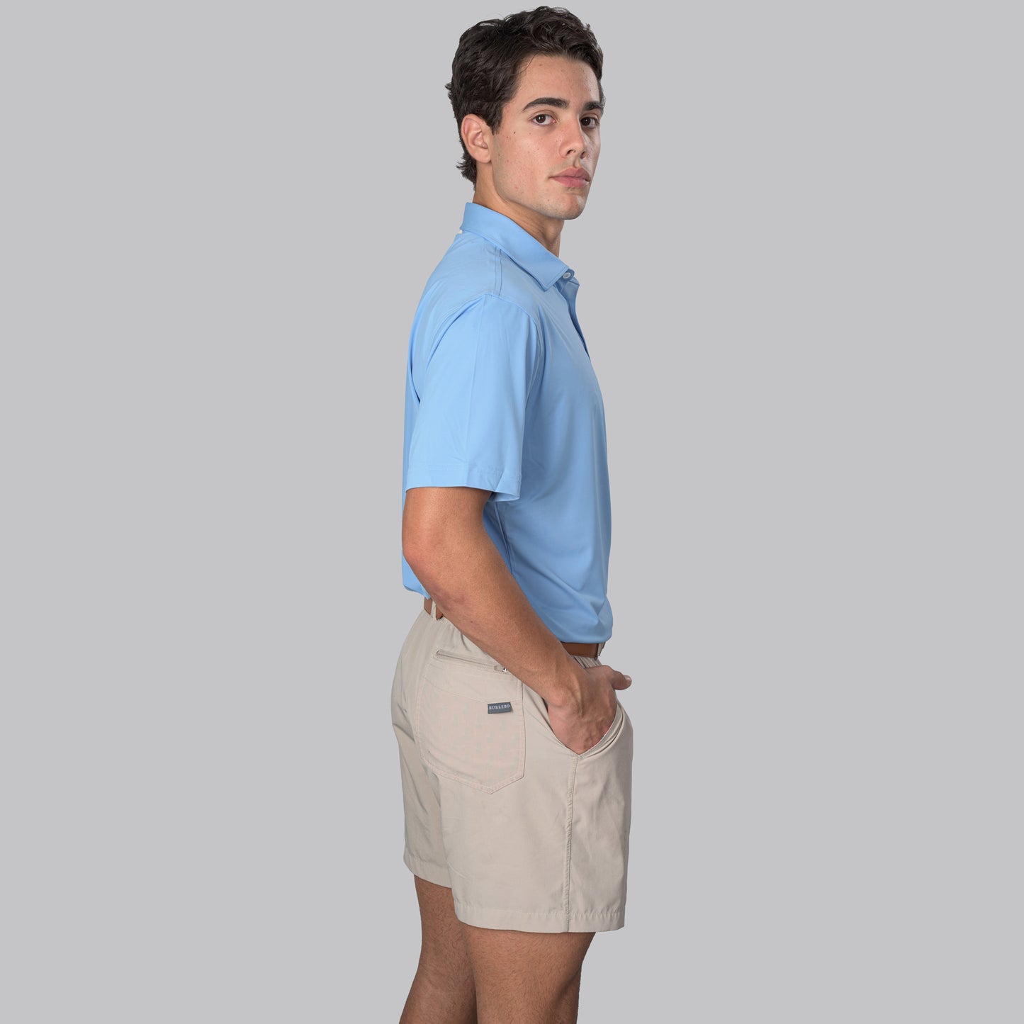 Essential Solid Light Blue Polo