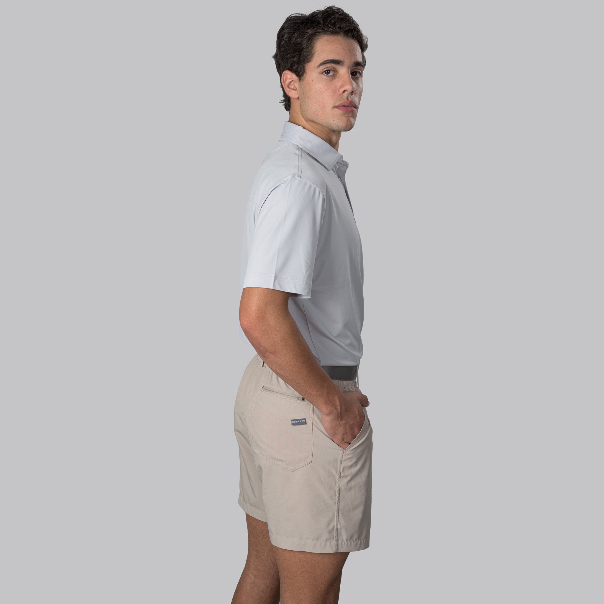 Essential Solid Grey Polo