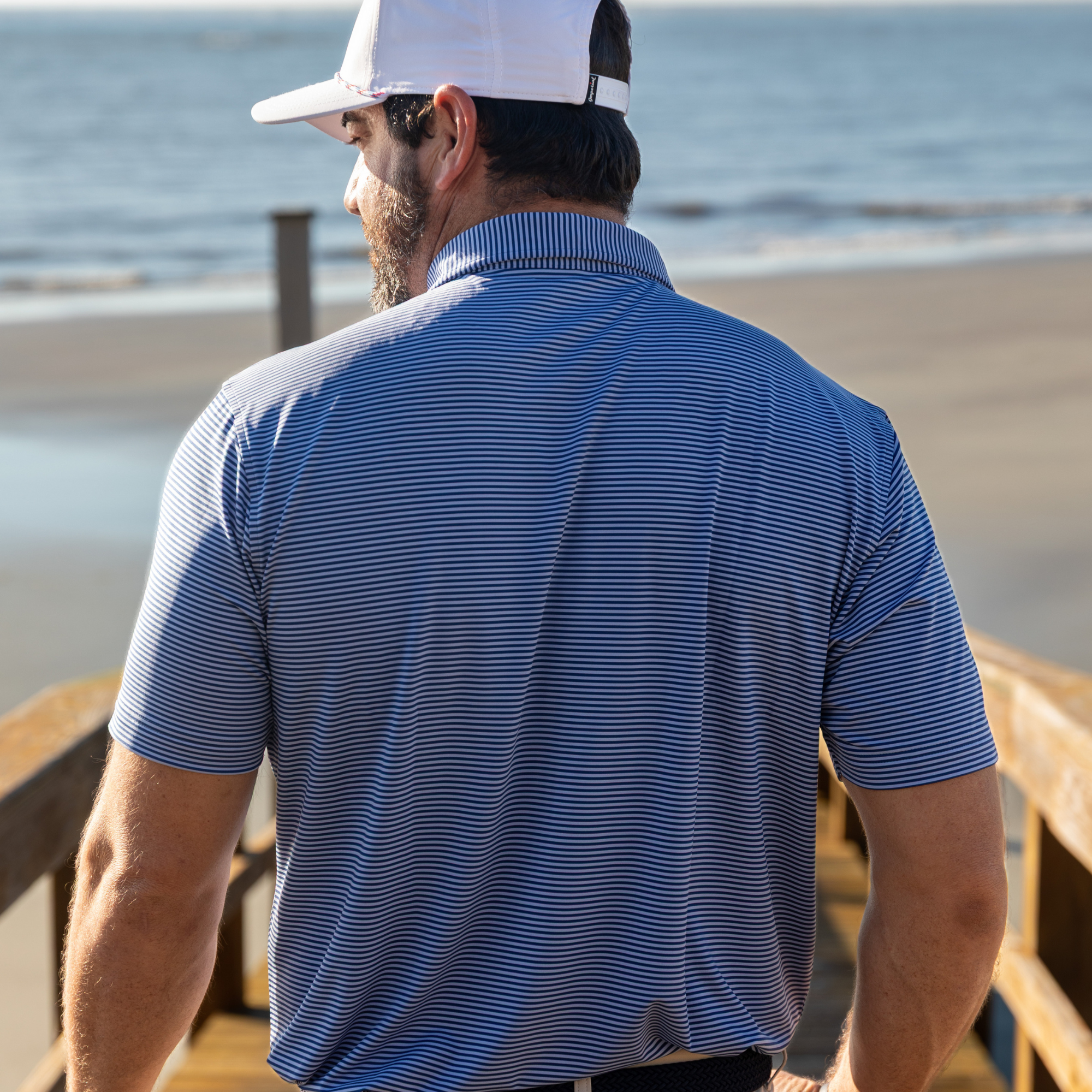 Essential Stripe Sweet Lavender / Blue Depths Polo