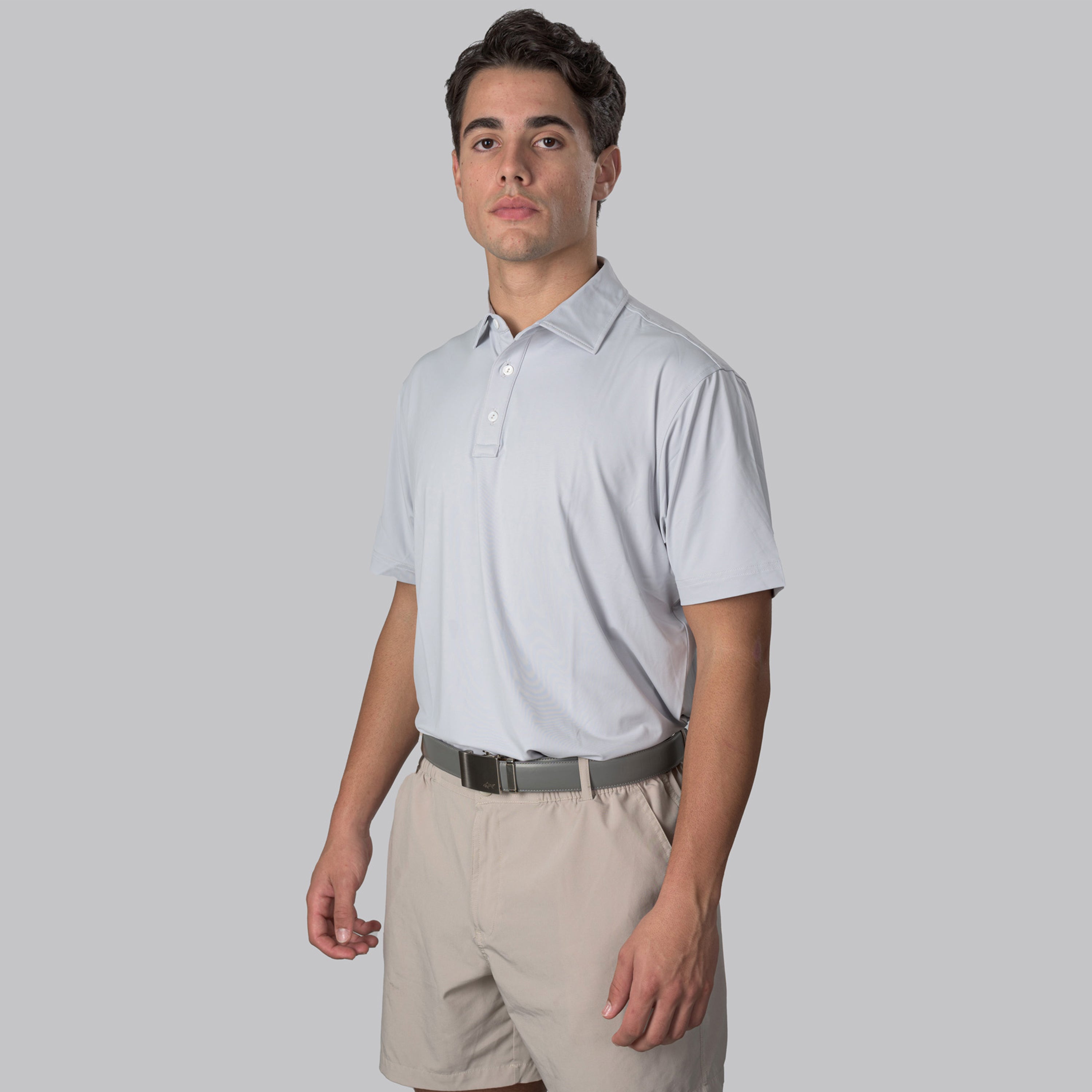 Essential Solid Grey Polo